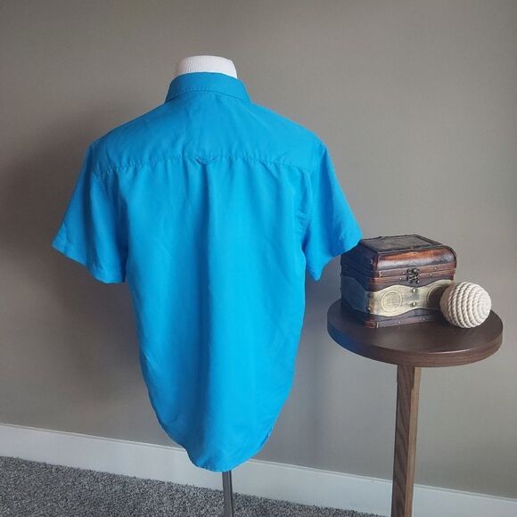 Stillwater Supply Co. Fishing/Performance Shirt Size M Bright blue - Picture 3 of 8